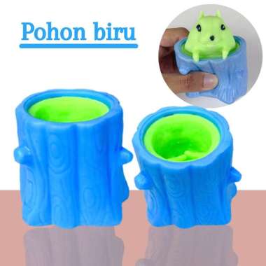 Mainan Pop it Squishy Pohon Tupai Karet Silikon / Mainan Tupai LucU / Mainan Penghilang/pelepas Stre