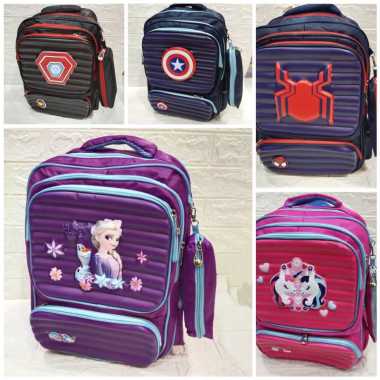 TAS RANSEL SD 1688 40x30x13cm KARAKTER FREE TEMPAT PINSIL//RANSEL BACKPACK Spiderman