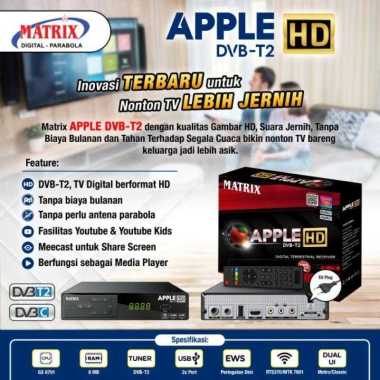 Stb Set Top Box Matrix Apple DVBT-2 MERAH Alat digital TV led tbug STB+HDMI+WIFI