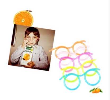 Kaca mata minum sedotan anak remaja