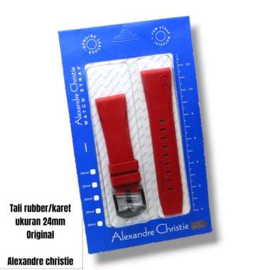 Tali Karet Alexander Christie/ Rubber Stainless Steel Jam Tangan Pria Alexander Christie Original/ K
