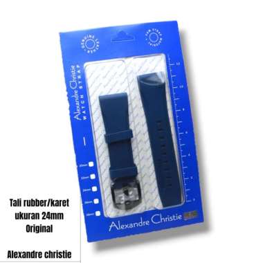 Tali Karet Alexander Christie/ Rubber Stainless Steel Jam Tangan Pria Alexander Christie Original/ K