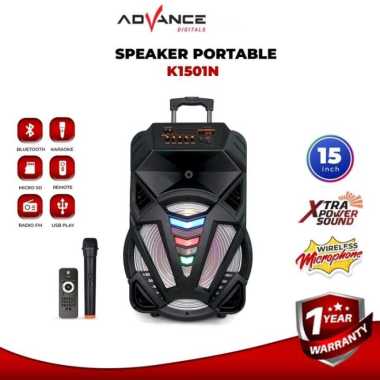 Advance Speaker Meeting Portable 15 Inch Bluetooth K 1501 + Mic