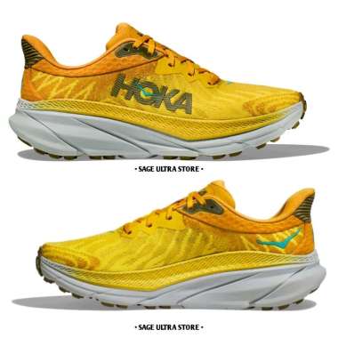Sepatu Lari Trail Running Hoka ATR 7 Hybrid Men Pria Original 44 Passion Fruit