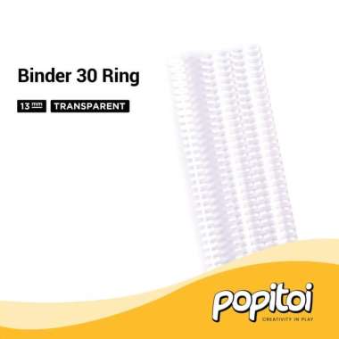 DIY 30 Holes Ring Binder Notebook A5 B5 A4 Lipat 360 Derajat Lubang TRANSPARENT