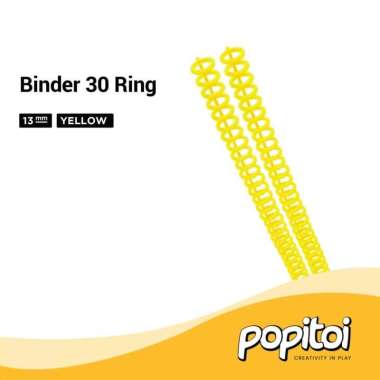 DIY 30 Holes Ring Binder Notebook A5 B5 A4 Lipat 360 Derajat Lubang YELLOW