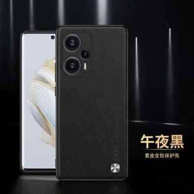Casing Xiaomi POCO F5 Case POCO F5 Exclusive Leather Cover POCO F5 Hitam