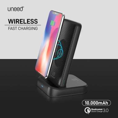 UNEED QiBox K10 Powerbank 10000mAh Fast Wireless Charging with Docking