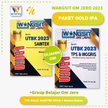 Buku Wangsit 2023 Utbk Sbmptn 2023 Gold Ipa Saintek 2023 Om Jero