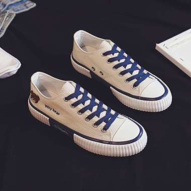 Supervice Sepatu Canvas Wanita Why Bear 9042 39 WHITE