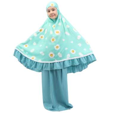 mukena tazbiya anak ainin green mukena cantik