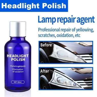 Headlight Polish Restorer Cairan Pembersih Kaca Mika Lampu Motor Mobil