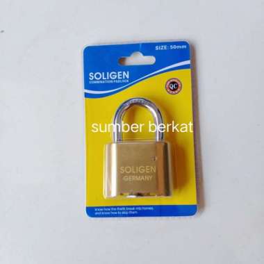 gembok nomor soligen 50mm pdk/ gembok nomor soligen 50mm pendek Multicolor