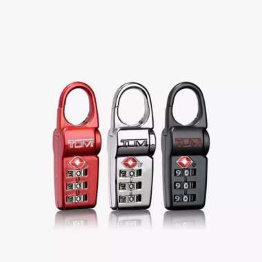 tumi tsa lock box set of 3 100% original gembok koper - black Multicolor
