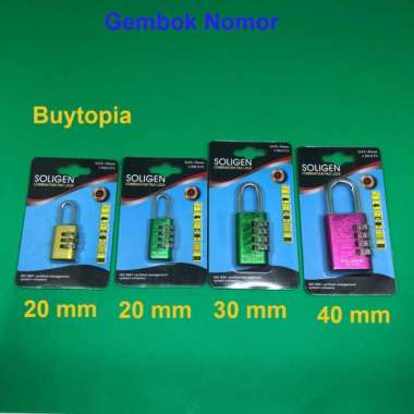 gembok angka nomor soligen / gembok koper / gembok laci Multicolor