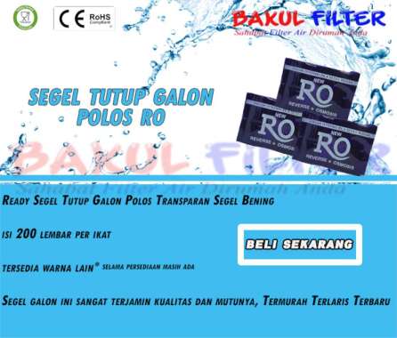 Segel galon 19 liter RO biru dongker