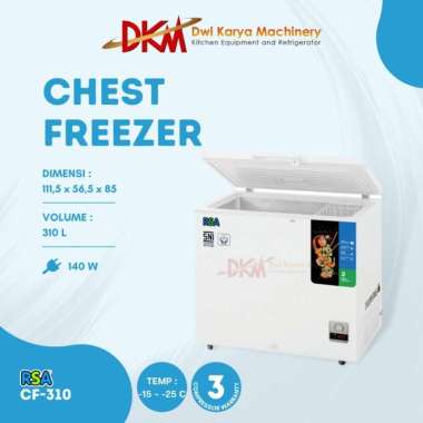Freezer Box Rsa Cf-310/Chest Freezer 300Liter Cf 310 Rsa/Frozen Food Multicolor