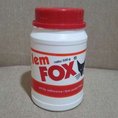lem fox - lem putih pvac white adhesive 500 g Multicolor