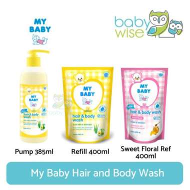 My Baby Hair and Body Wash - Sabun dan Shampo Anak Bayi Refill 400ml