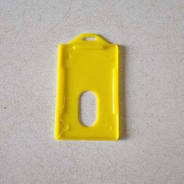 Plastik ID Card Holder/ Tempat ID Card/ Casing ID Card Kuning