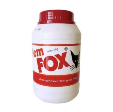 lem putih lem kayu lem pvac lem fox 1kg Multicolor
