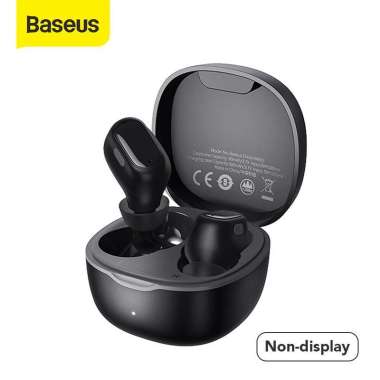 BASEUS TRUE WIRELESS BLUETOOTH EARPHONE MINI EARBUDS TWS WM01 Original BLACK
