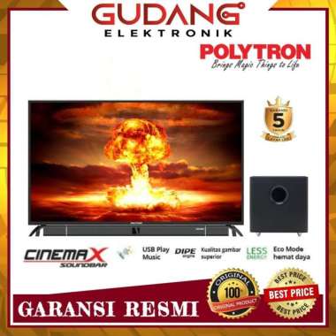LED TV 43 INCH POLYTRON PLD 43BV1558 DIGITAL POLYTRON PLD 43 BV 1558 SOUNDBAR