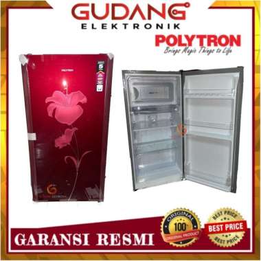 LEMARI ES 1 PINTU POLYTRON PRA 16 BL KULKAS POLYTRON PRA-16BL