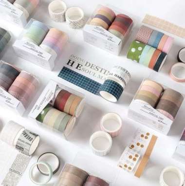 japanese washi tape - sweet dreams series (10 roll) Multicolor