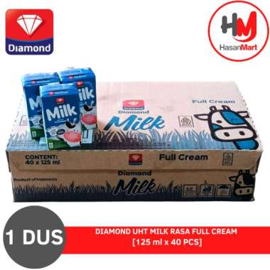 Promo Harga Diamond Milk UHT Full Cream 125 ml - Blibli