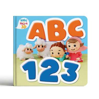 BUKU NABIL & NAURA 3D : ABC - 123 (BOARDBOOK)