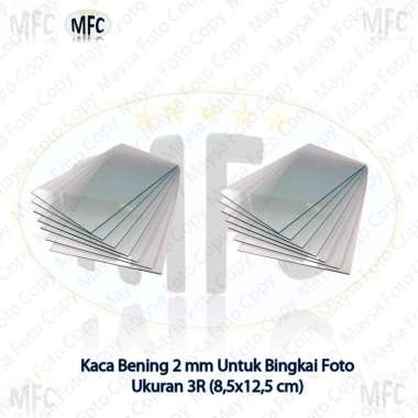 Kaca Bening ukuran 3R (8,5x12,5 cm) tebal 2mm