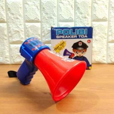 mainan anak toa polisi mini toa police megaphone sirine