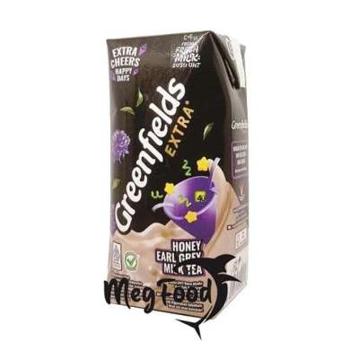 Susu Greenfields UHT Extra Cheers Honey Earl Grey Milk Tea 200mlx4pcs