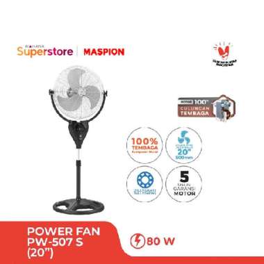 Maspion Kipas Angin Berdiri Power Fan 20 Inch - PW - 507 S | PW507 S