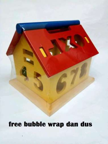 [sni] ape rumah angka mainan kayu edukasi montessori toys anak