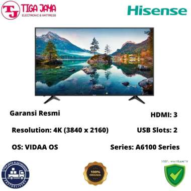 HISENSE 58A6100K LED TV 58 INCH 4K SMART TV VIDAA 58A6100 58 A6100K
