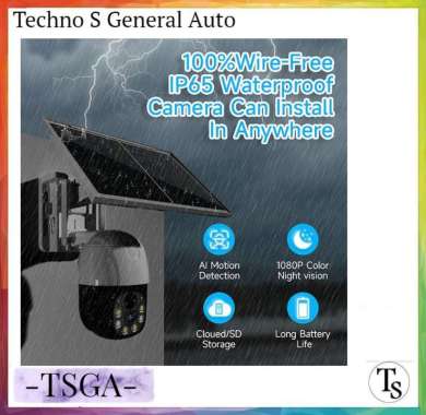 CCTV WIFI Solar Panel Waterproof HD V380 Pro Camera Outdoor