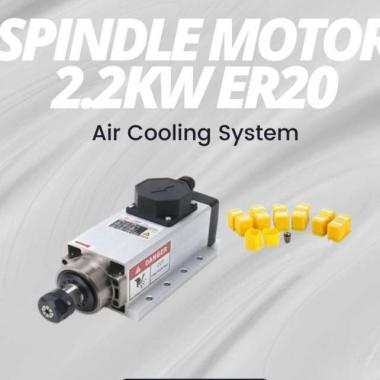 Zaiku CNC Square Spindle Motor 2.2KW ER20 Air Cooling
