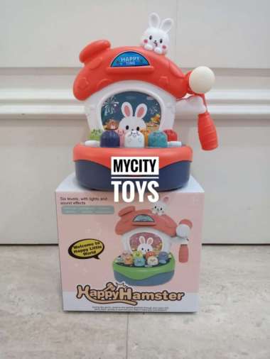 mainan anak happy hamster pukul pukulan tikus