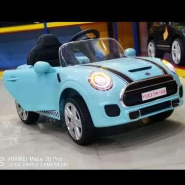 Yukita 06 Mobil aki Mini Cooper Biru