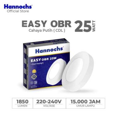 Hannochs Downlight LED EASY 25W OBR Cahaya Putih Outbow