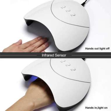 Alat Pengering Kutek Kuku Gel Nail Art UV LED Mini Portable Nail Dryer