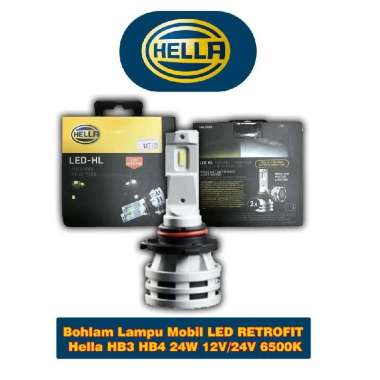 BOHLAM LAMPU MOBIL LED RETROFIT HELLA HB3 HB4 24W 12V/24V 6500K 67128-- - White