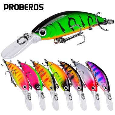 PROBEROS Umpan Pancing lure minnow sinking 5.5G/7Cm DW495 Long Cast Kait #8 MN146