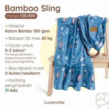 Cuddle Me Gendongan Bayi Sling M Shape (Free Sabun Cuci Gendongan) Multicolor