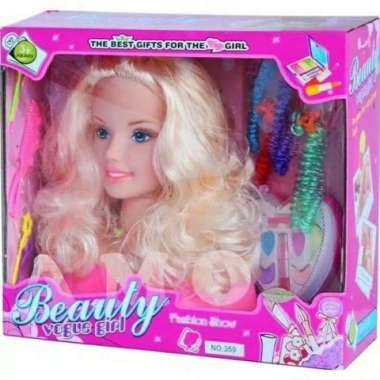mainan anak perempuan salon salonan make up boneka barbie beauty vogue Multicolor