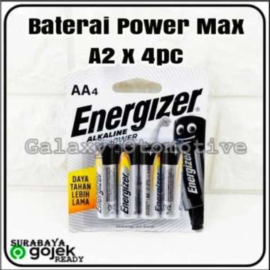 Energizer Baterai Alkaline Power / Max / Max Plus AA A2 & AAA A3 Power AA 4pc