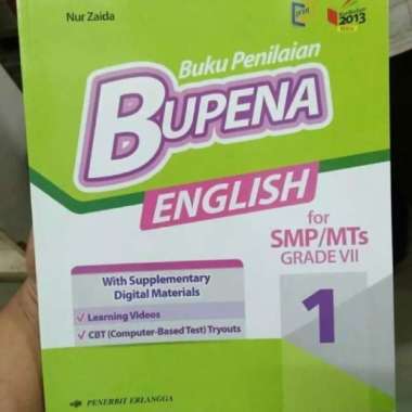 Buku Teks Buku Penilaian Bupena Bahasa Inggris K13 Erlangga Kelas 7Smp
