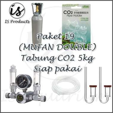 Paket 19 Tabung CO2 besi 5kg besi full isi - Aquascape - CO2 supplies Multicolor